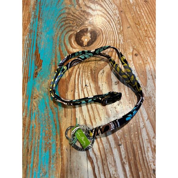 NEW Vera Bradley breakaway lanyard keychain and clip black - Picture 4 of 4